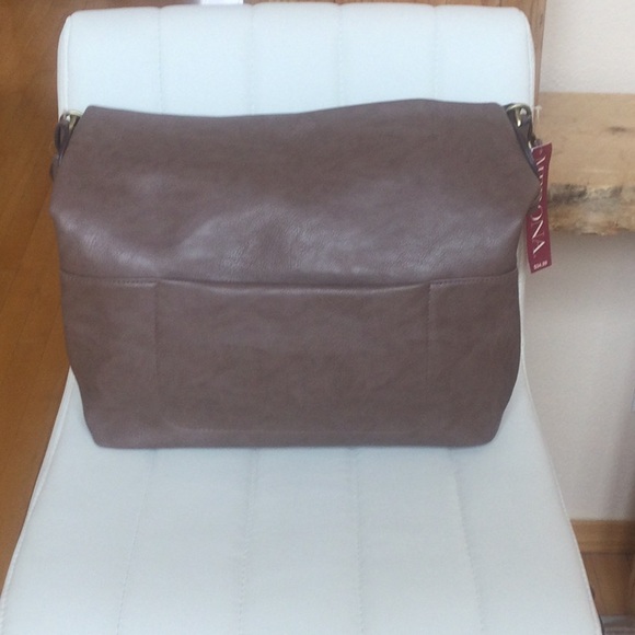 NWT Merona Brown Tan Tote Bag - Picture 6 of 13